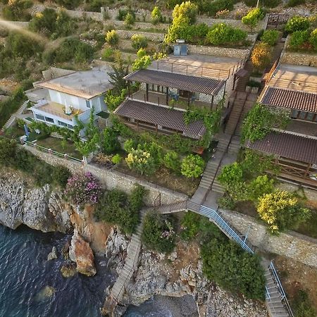 Seaside Duplex Stone Villa Qeparo Bagian luar foto